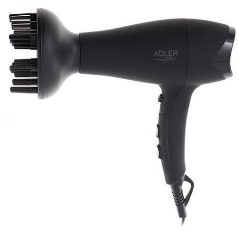 Adler | Hair dryer | AD 2267 | 2100 W | Number of temperature settings 3 | Diffuser nozzle | Black - 4
